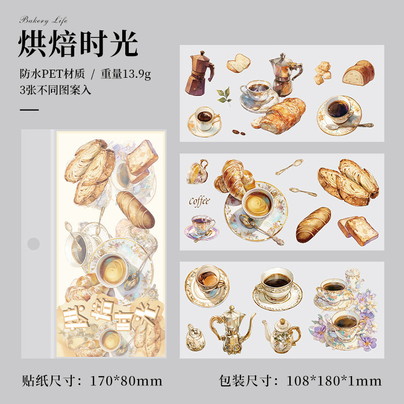 Time Notes Series PET Sticker Pack, 12 Options - ViktaShop