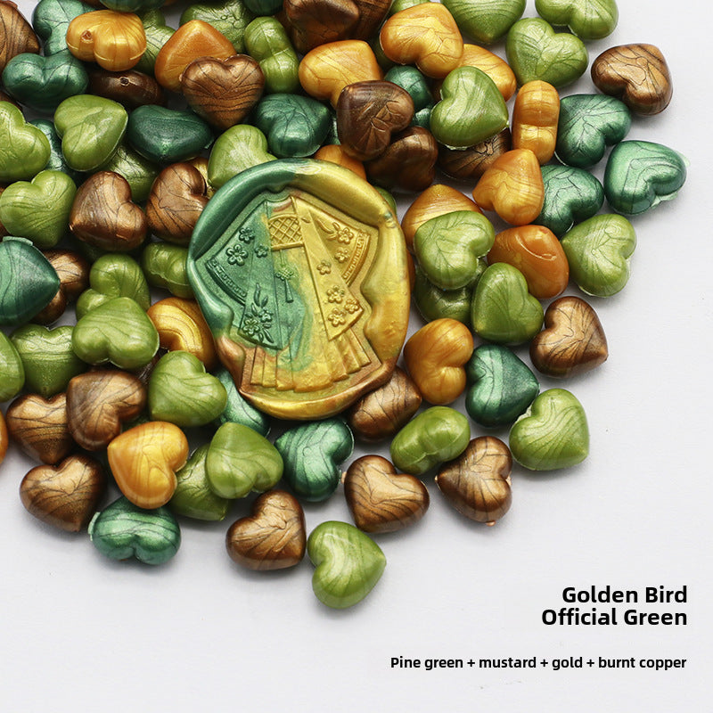 Colorful Heart-Shaped Fire Paint Wax Grain - ViktaShop