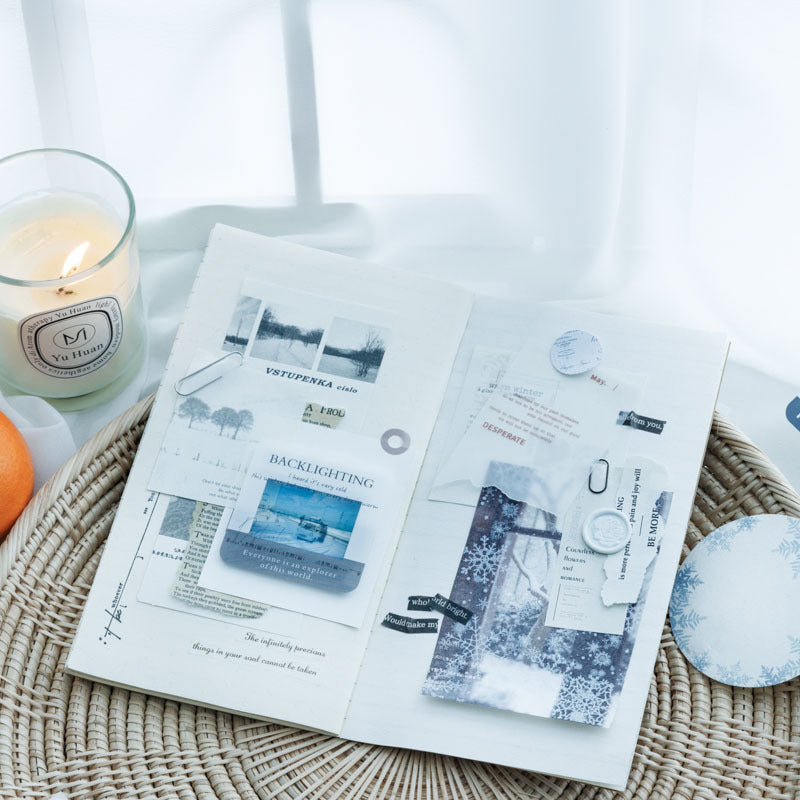 Winter Flower Paper Pack - Retro European Series, 4 Options - ViktaShop