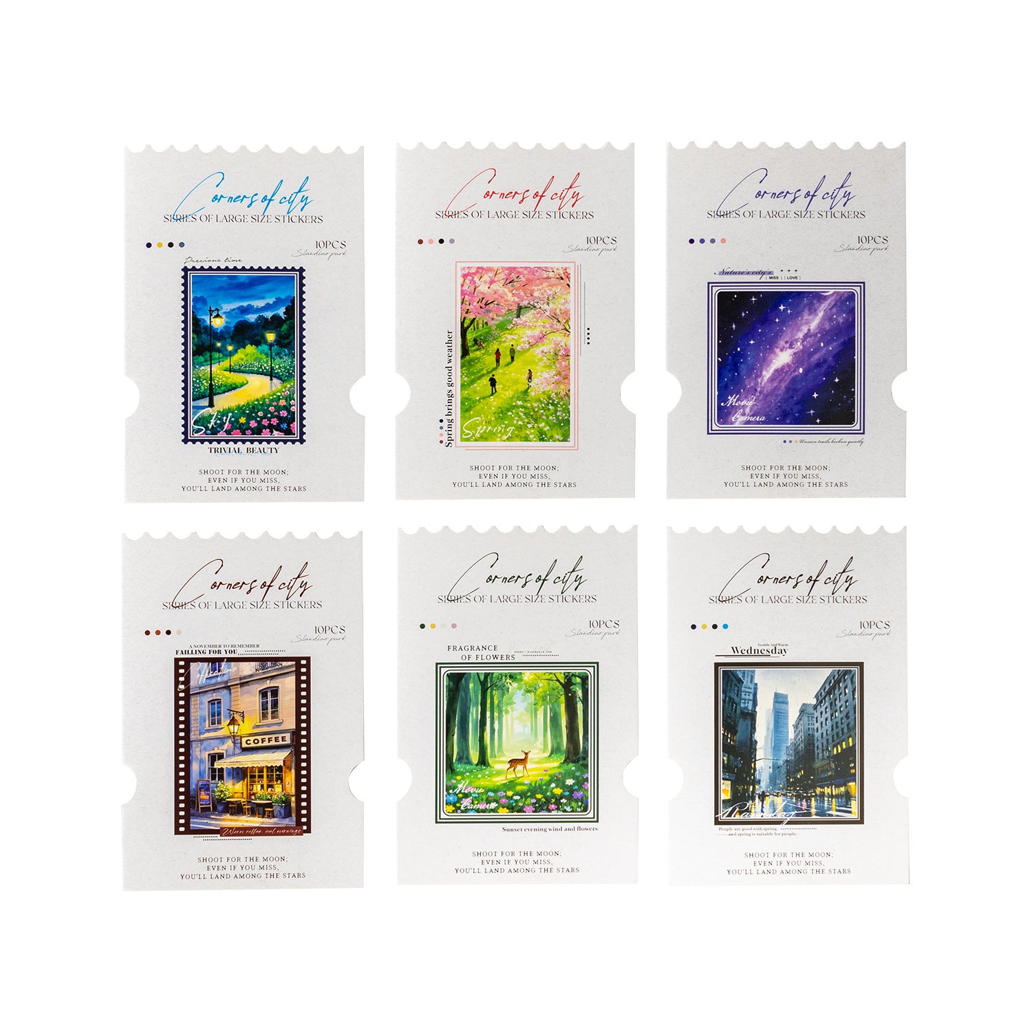 Corner Series Large - Size Landscaping Stickers - ViktaShop