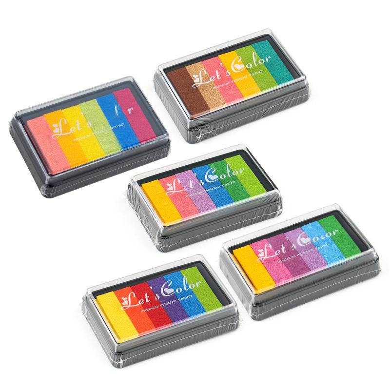 Large Rectangular Gradient Rainbow Inkpad – 5 Options - ViktaShop