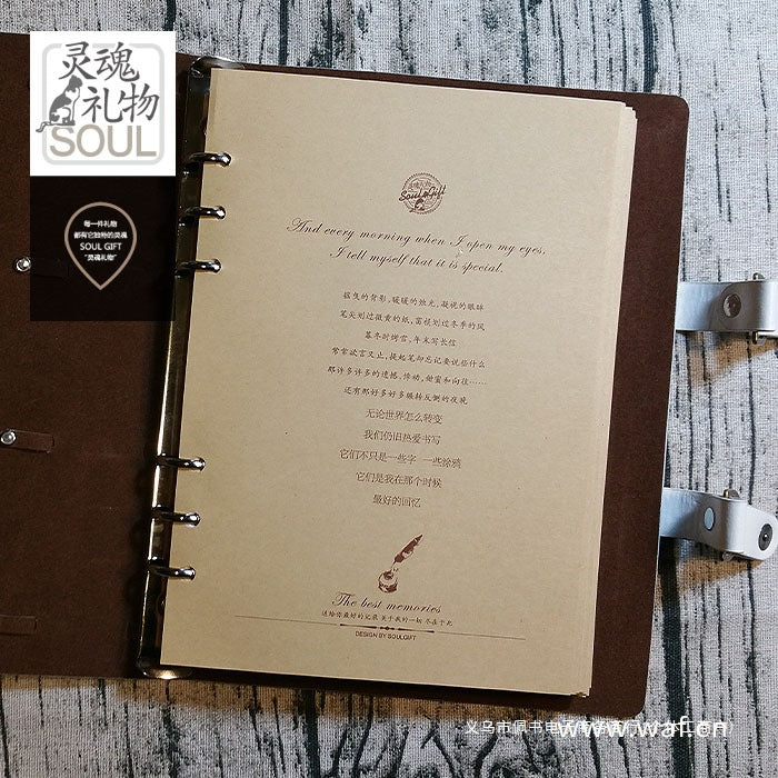 Spot Handmade Retro Loose-Leaf Notebook – Scrapbooking Diary - ViktaShop