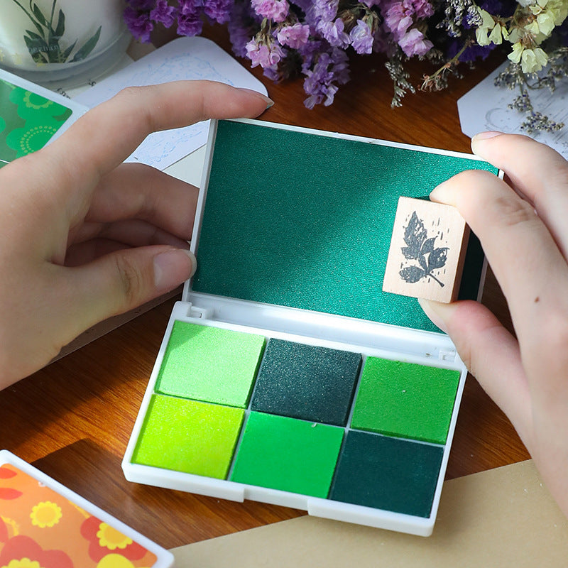 Boxed Water-Based Inkpad Set - Colorful for Kids’ Crafts - ViktaShop