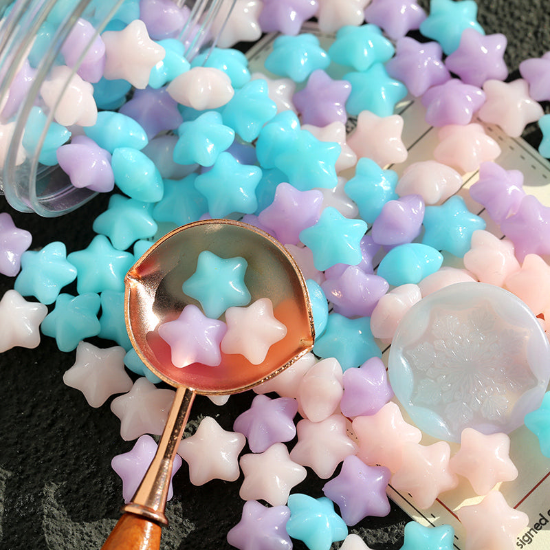 Macaron Color Star Spark Fire Paint Wax Granules Set - ViktaShop