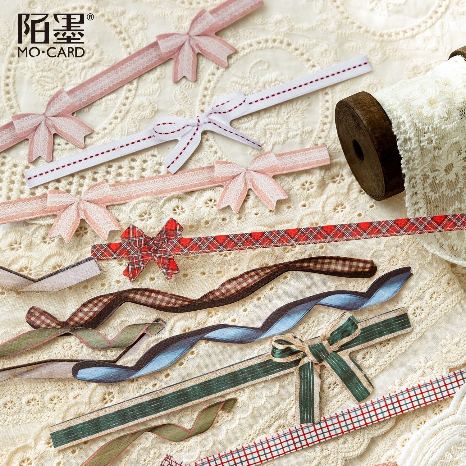 White Kraft Paper Hard Card Sticker - Corridor Series, 20 Pcs - ViktaShop