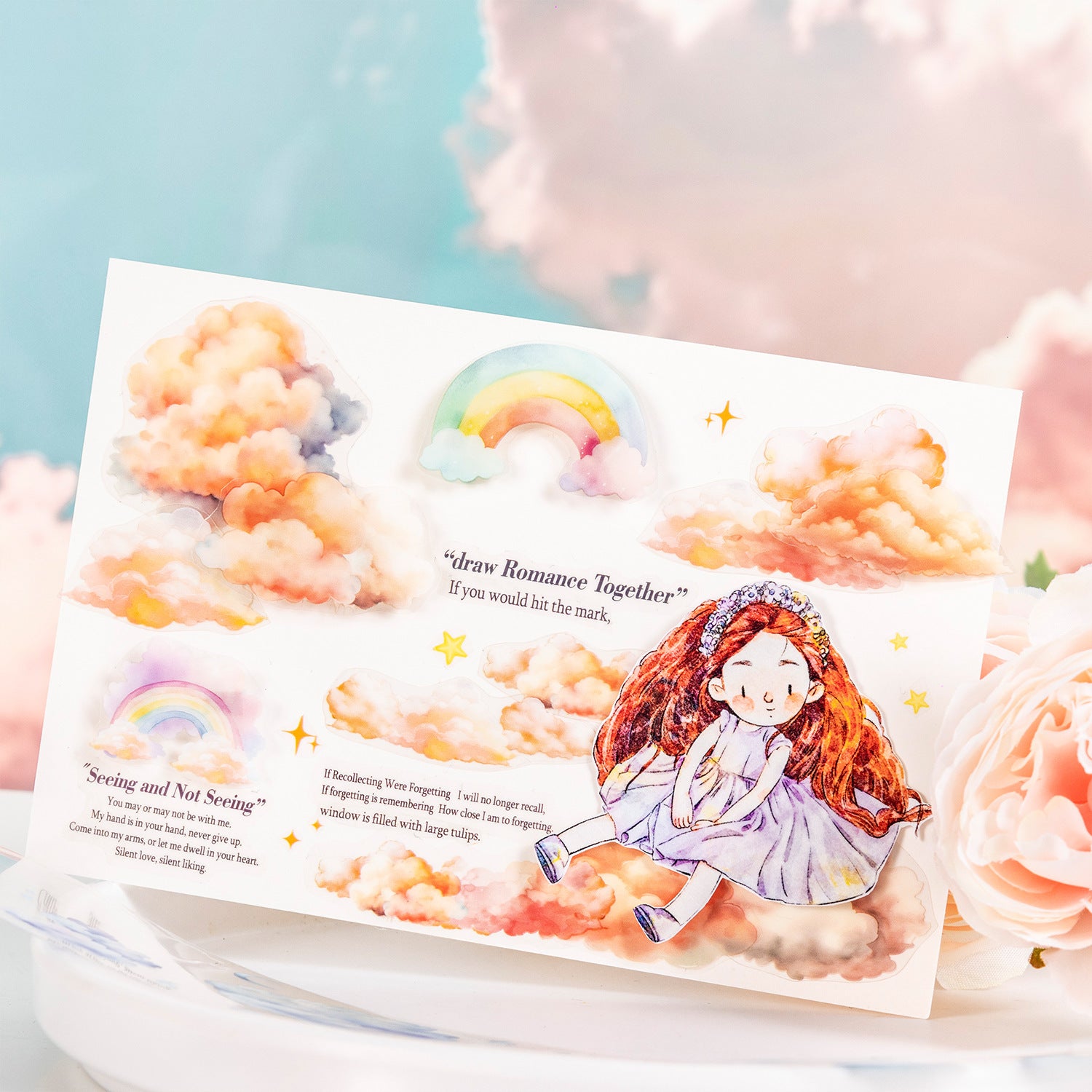 Cloud Series, INS Style Cloud Theme PET Tape, 2m - ViktaShop