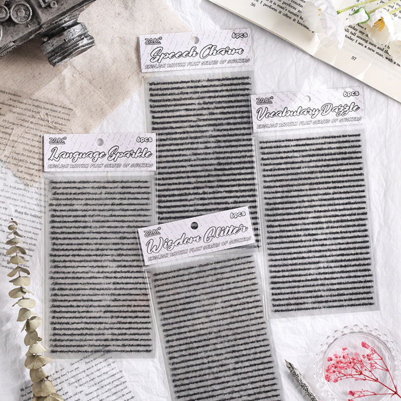 English Rhyme Transparent PET Stickers - Waterproof, 4 Options - ViktaShop