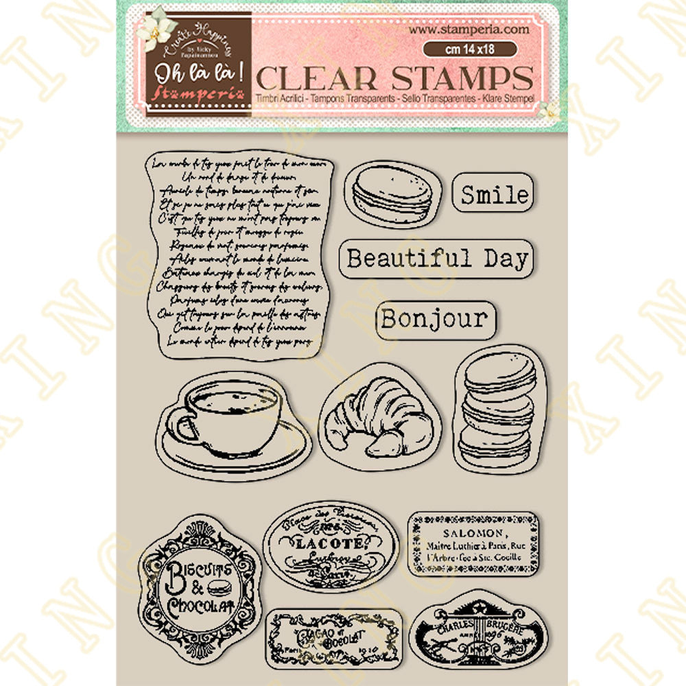 Stars Eiffel Tower Tag Cutting Dies - DIY Embossed - ViktaShop