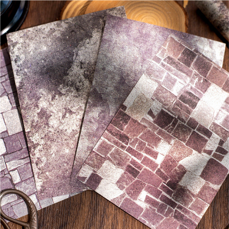 Time Graffiti Series Retro Mottled Paper Stickers, 30 Pcs - ViktaShop