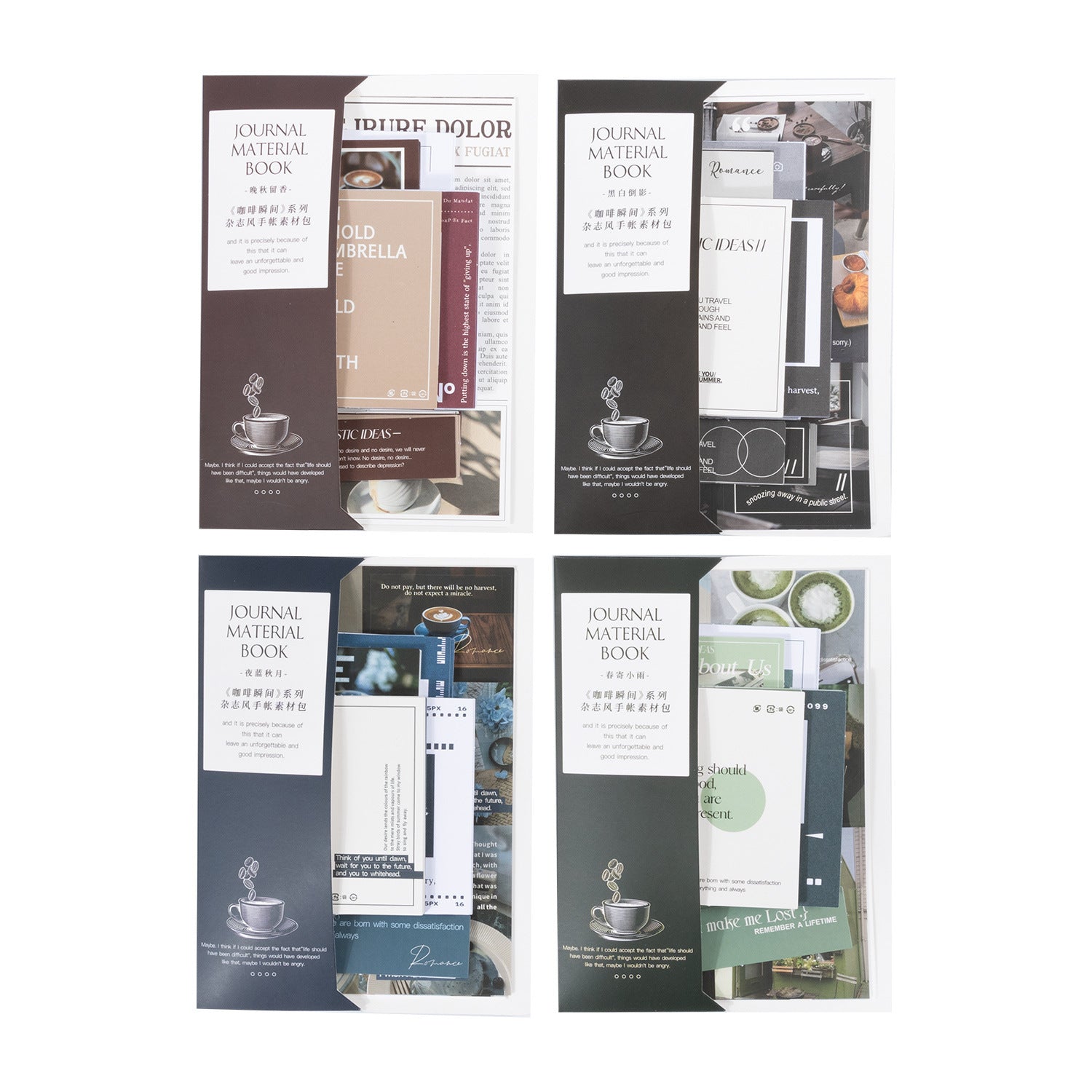 Material Bag – Coffee Instant Series, Magazine Style, 30 Pcs - ViktaShop