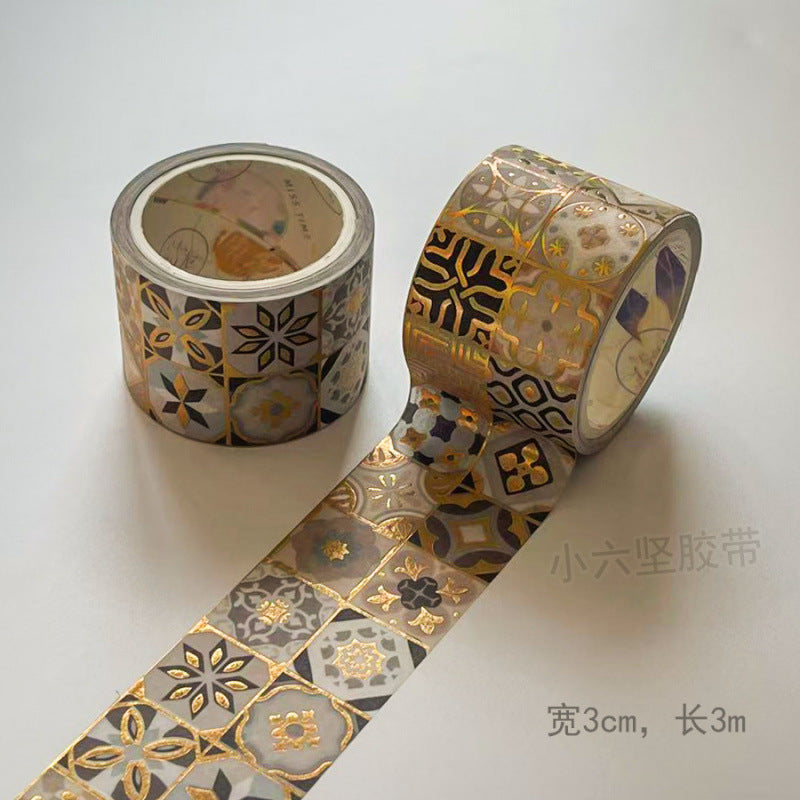 Gilded Paper Tape – Retro Chinese Style DIY Journal Tape, 7 Options - ViktaShop