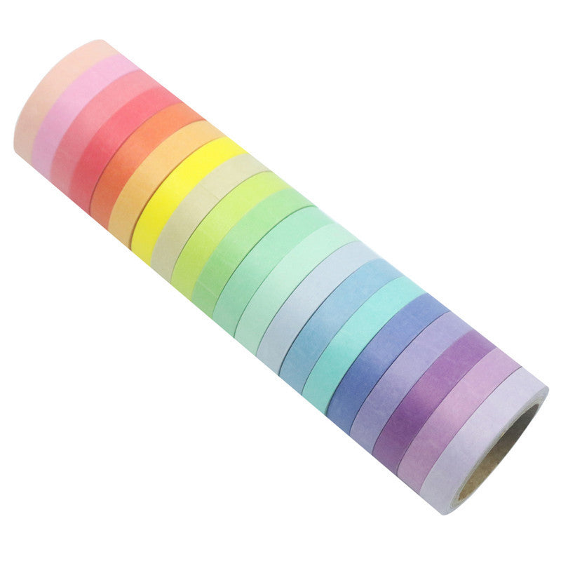 Solid Color Thin Washi Tape Set, 3 Options - ViktaShop