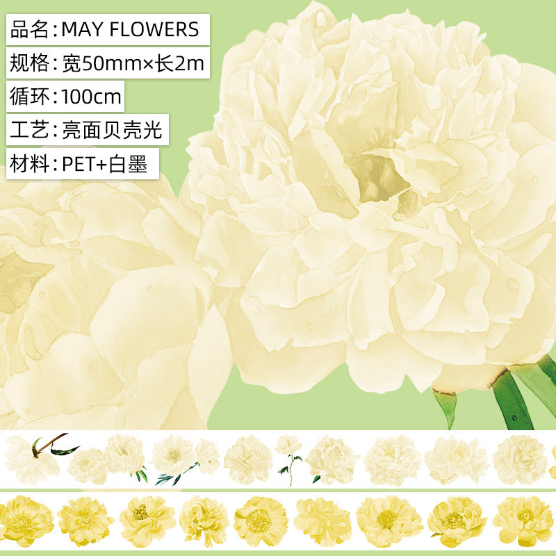 Flower Decoration – Creative Handmade Rose PET Tape - 2m - ViktaShop