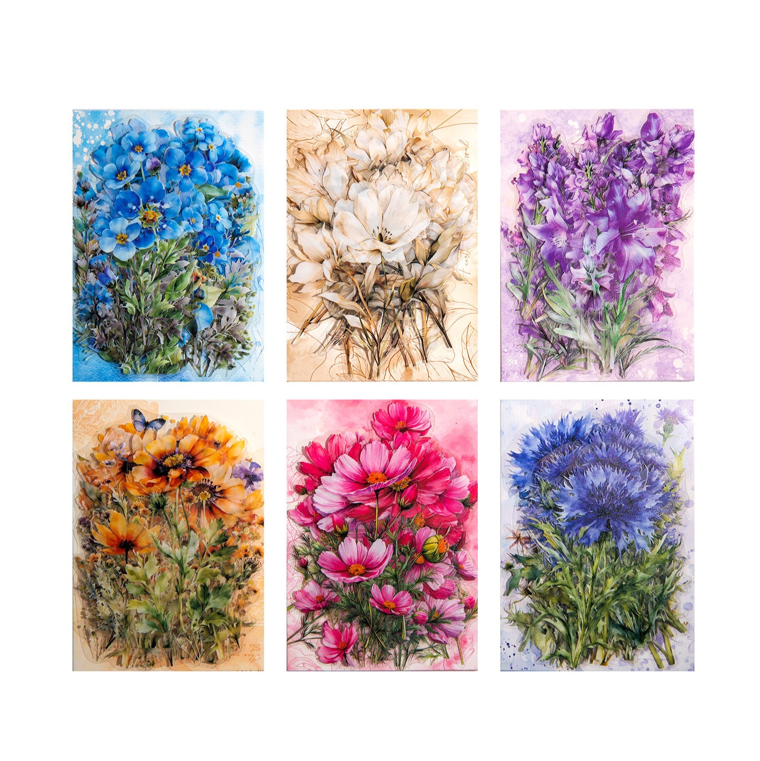 Material Bag - When Flowers Bloom Series, 30 Pcs - ViktaShop