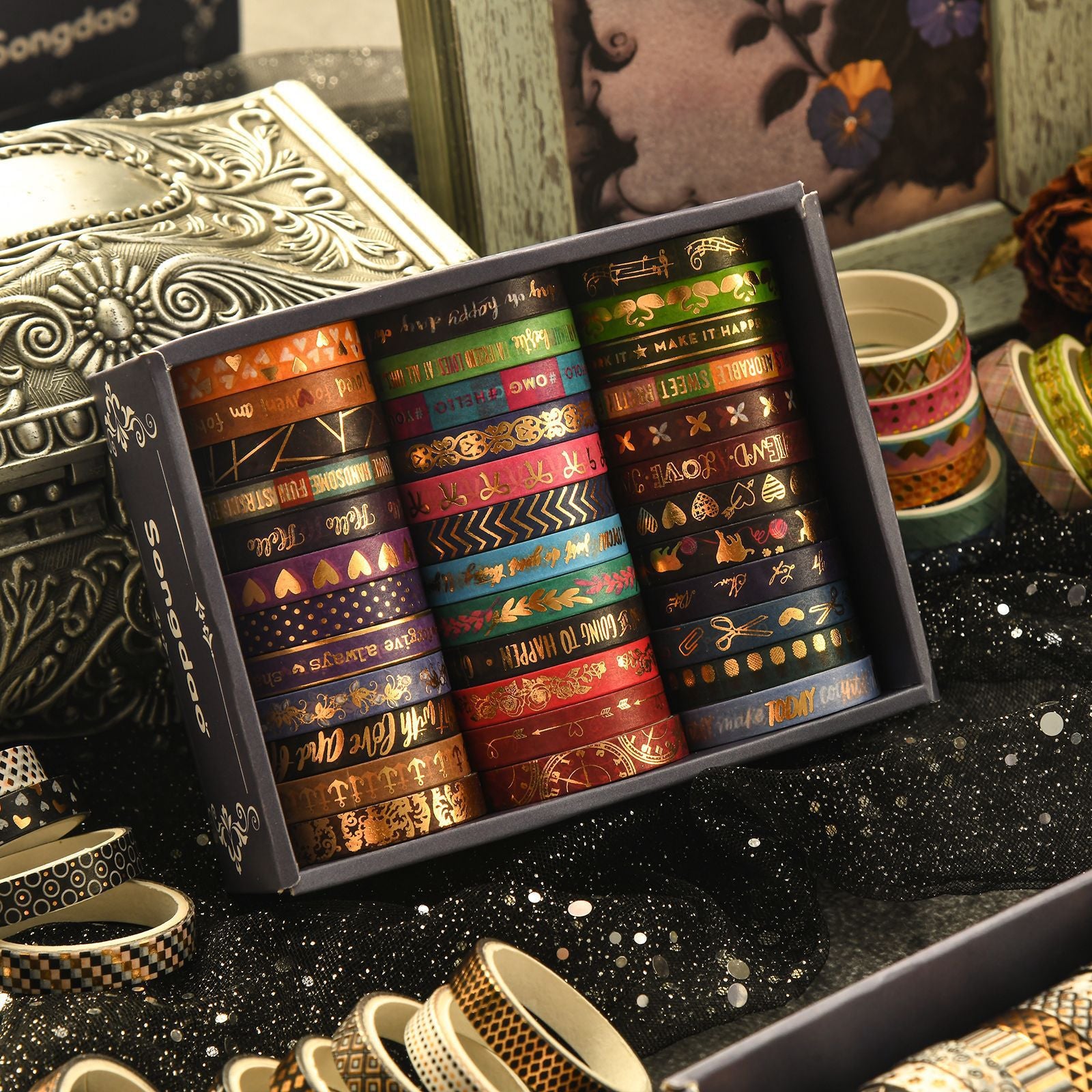 Bronzing & Paper Tape Suit – Retro Style, DIY Crafting, 2m - ViktaShop