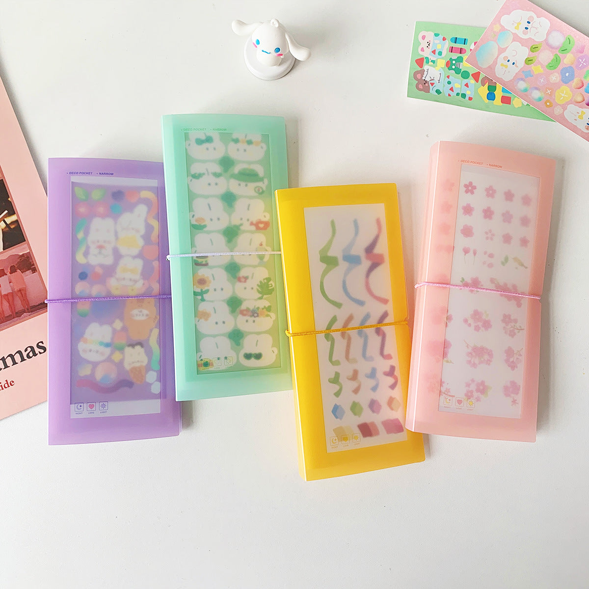 Macaron Series Korean Goo Card Stickers - Hand Account, 60 Pcs - ViktaShop