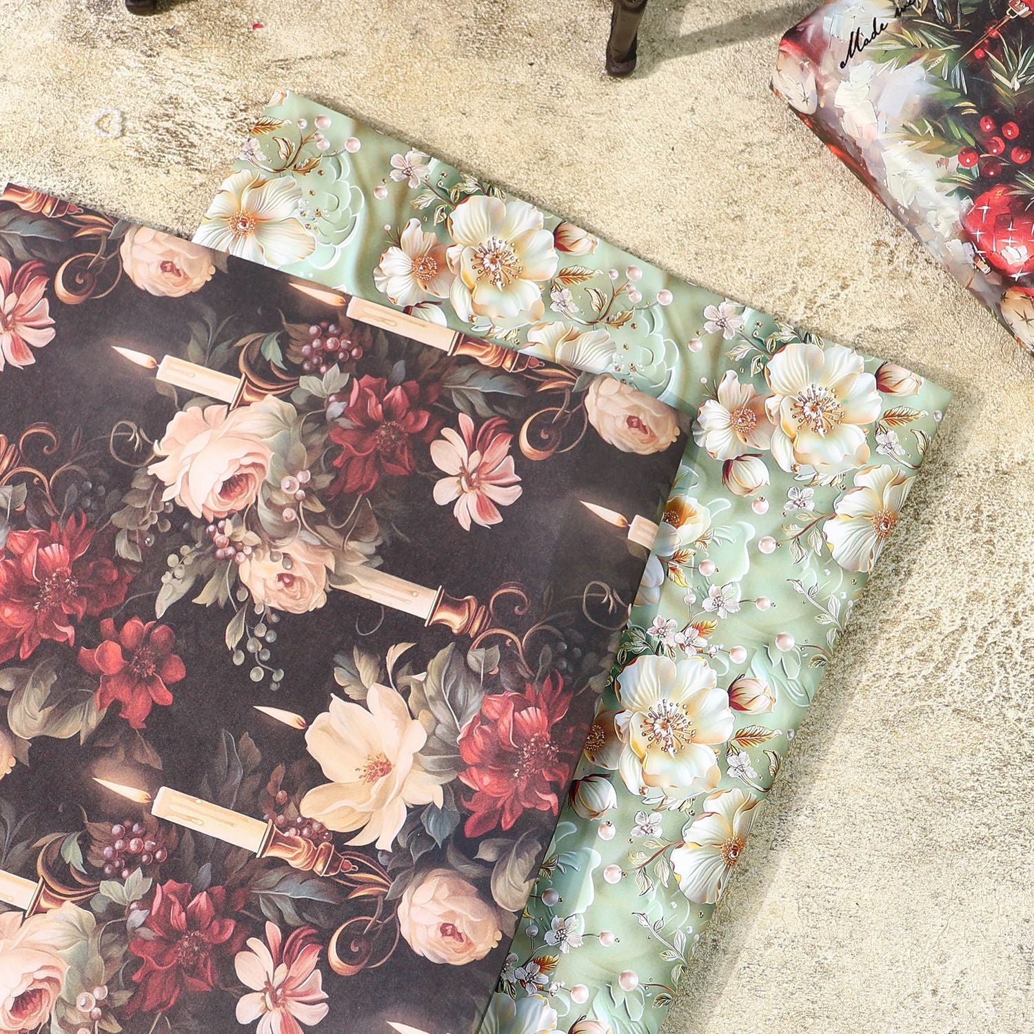 Ancient Forest Wrapping Paper, Christmas Decoration, 5 Pcs - ViktaShop