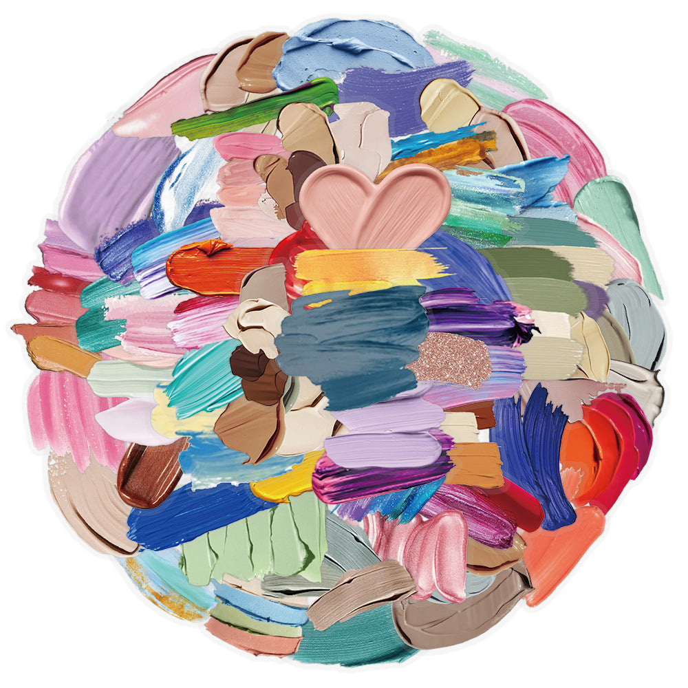 Color Palette Stickers – Decorative Stickers, 50 Pcs - ViktaShop