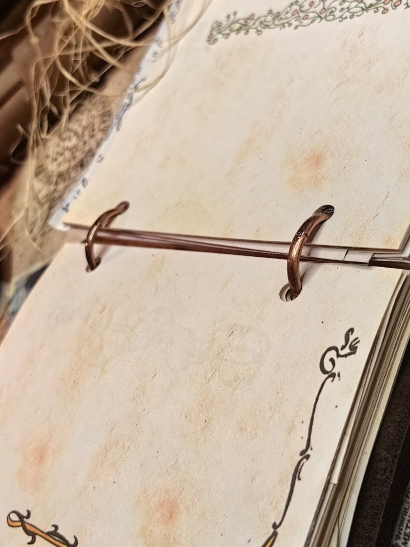 Magic Theme Notebook – Retro Handmade Cowhide Journal - ViktaShop