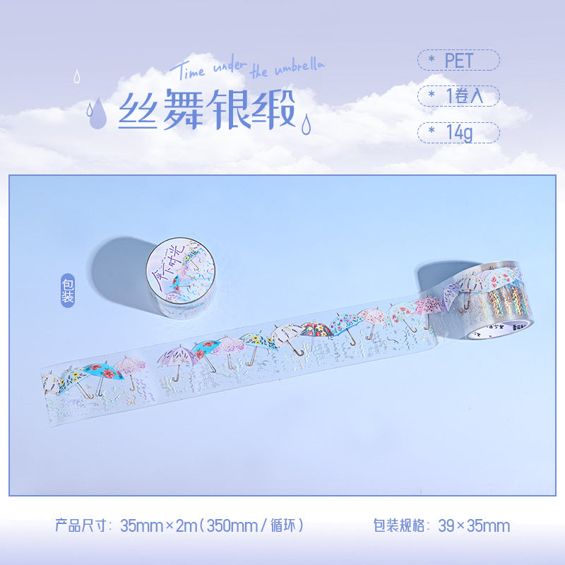 Umbrella Time PET Tape – Laser Silver Series, 6 Options - ViktaShop