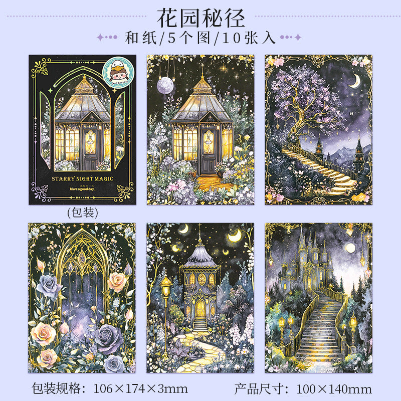 Beautiful Day Starry Night Stickers – Dark Magic Series, 6 Options - ViktaShop