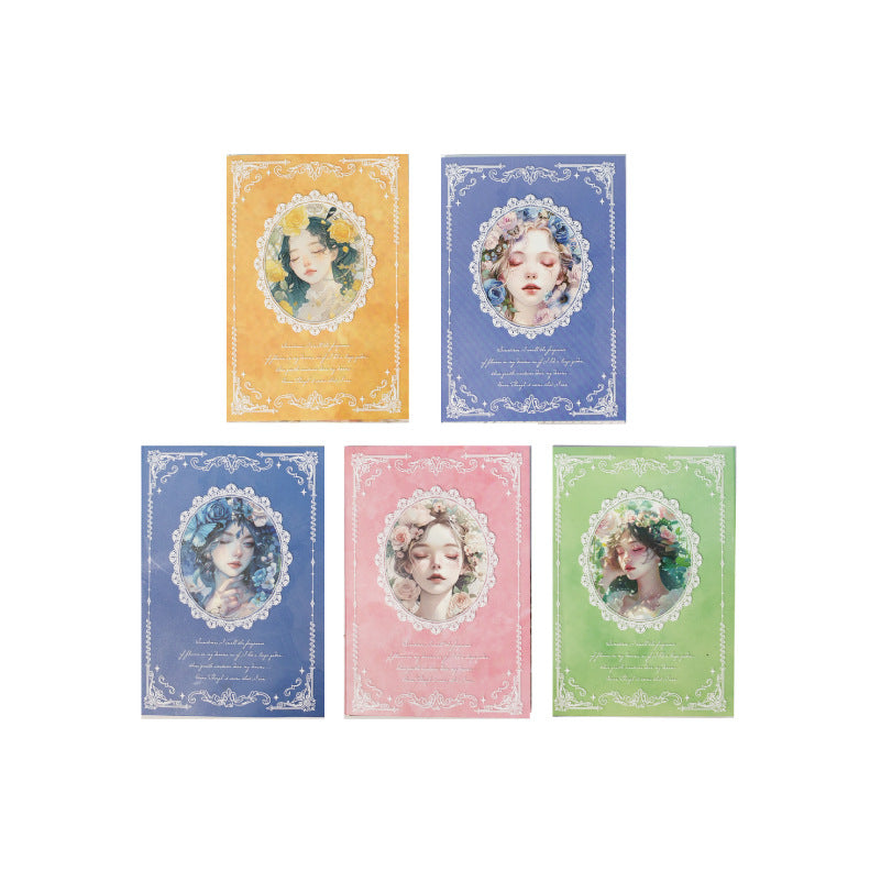 Romantic Lace Character Series – Material Paper Collection, 30 Pcs - ViktaShop