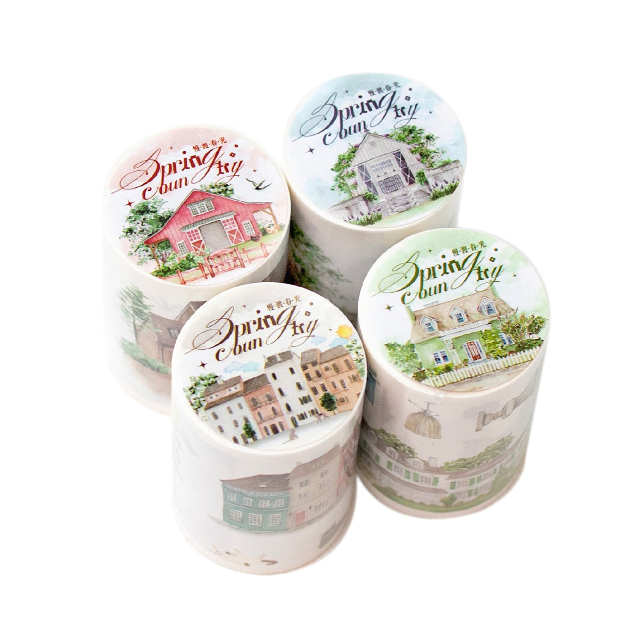 Twilight Slow Crossing Spring Light Series Washi Tape, 4 Options - ViktaShop