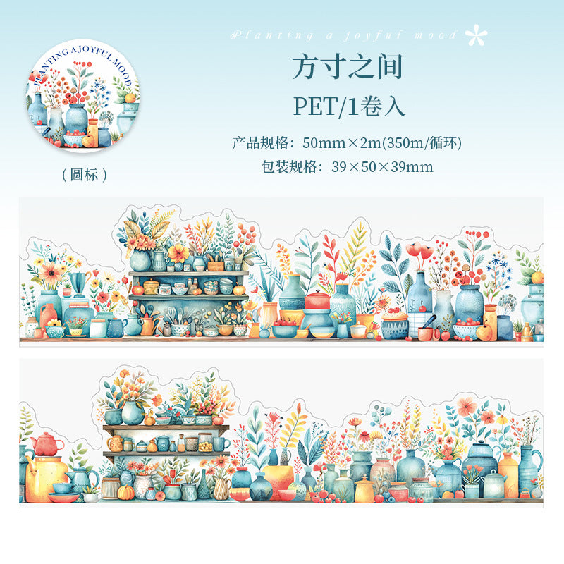 Plant Landscaping Tape – Planting Happy Mood Series, Potted Theme, 2m - ViktaShop