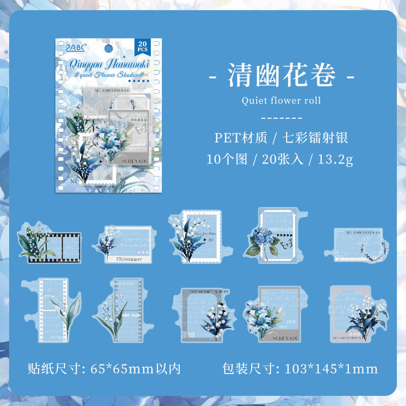 Transparent PET Plant & Flower Stickers - ViktaShop