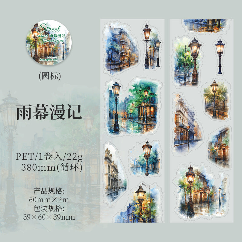 Street Corner Travel Notes PET Tape – A Beautiful Day Series, 2m - ViktaShop