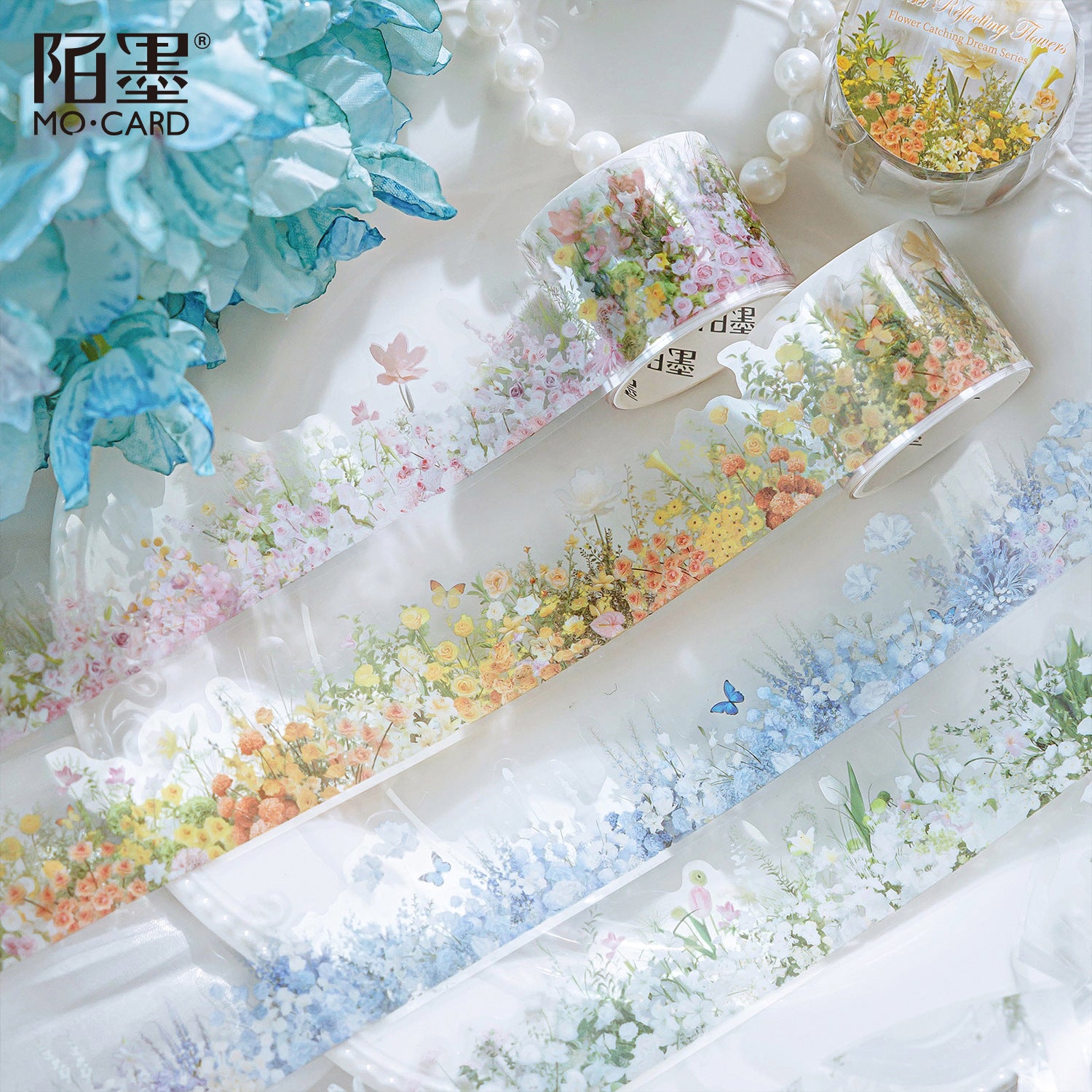 PET Tape – Flower Room Dream Series, Quiet Garden, 2m - ViktaShop