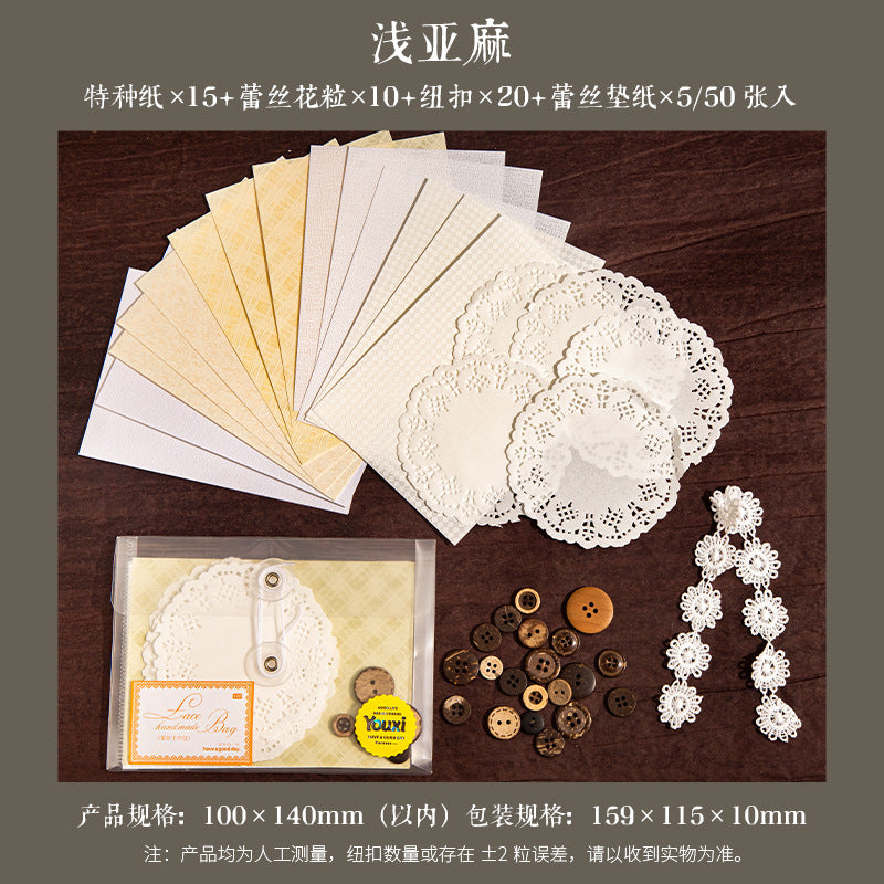 Lace Handmade Series, Background Decoration Material Bag, 4 Options - ViktaShop