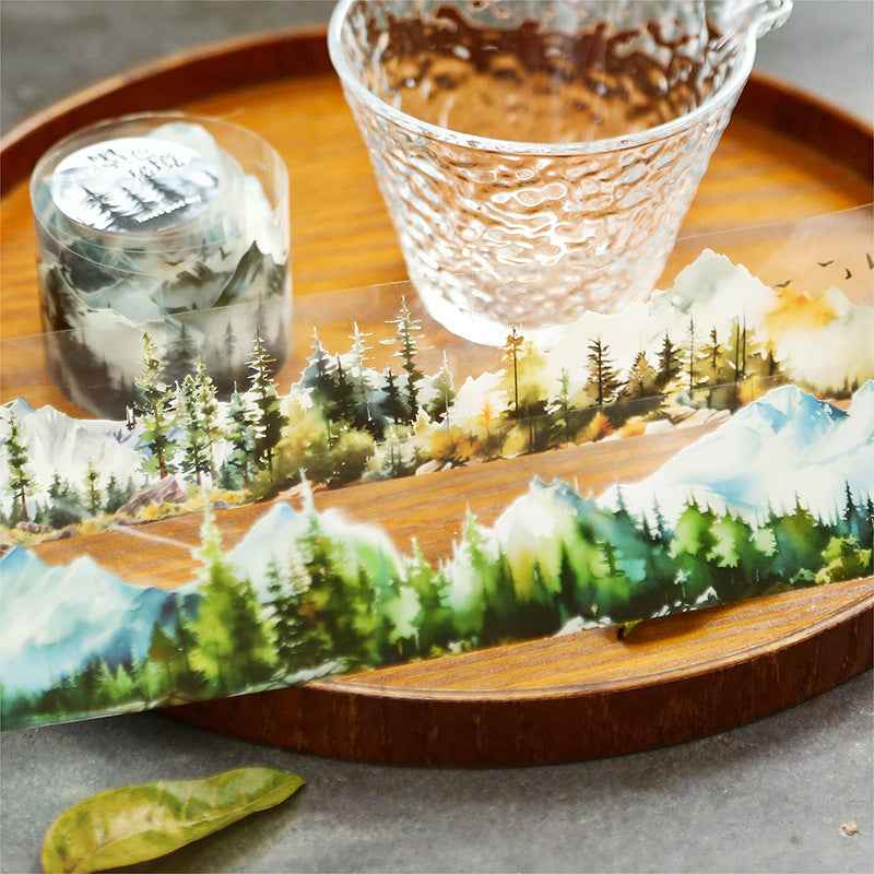 Mountain PET Tape for Scrapbooking