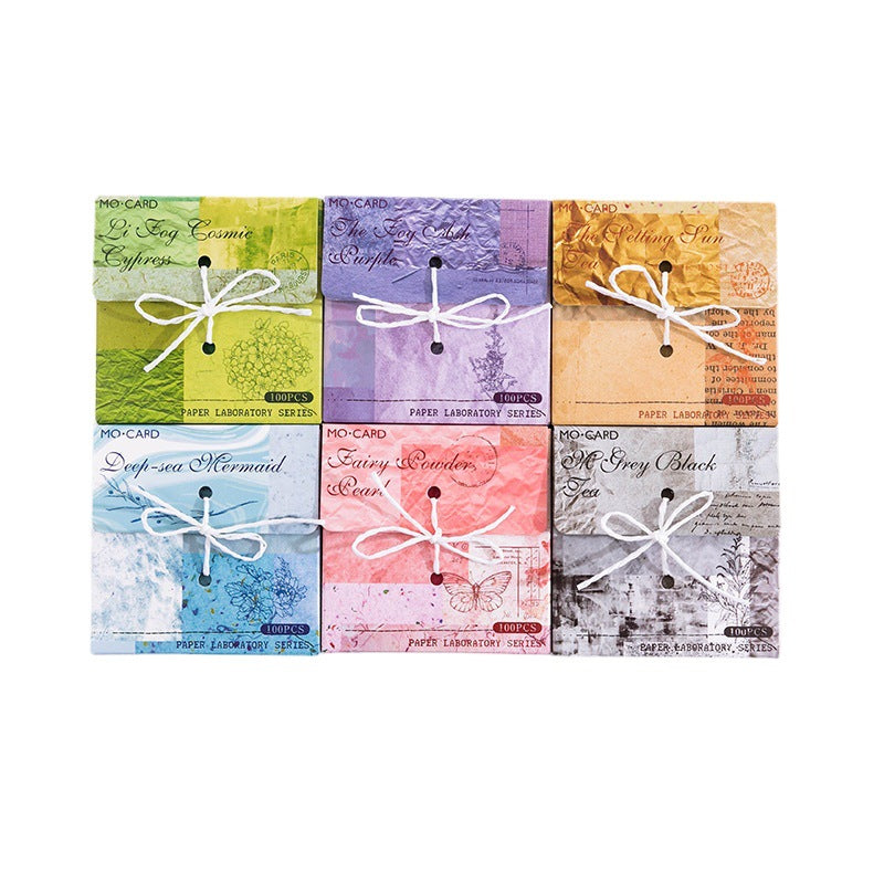 Paper Notes, Retro Hand Account DIY Material, 100 Sheets - ViktaShop