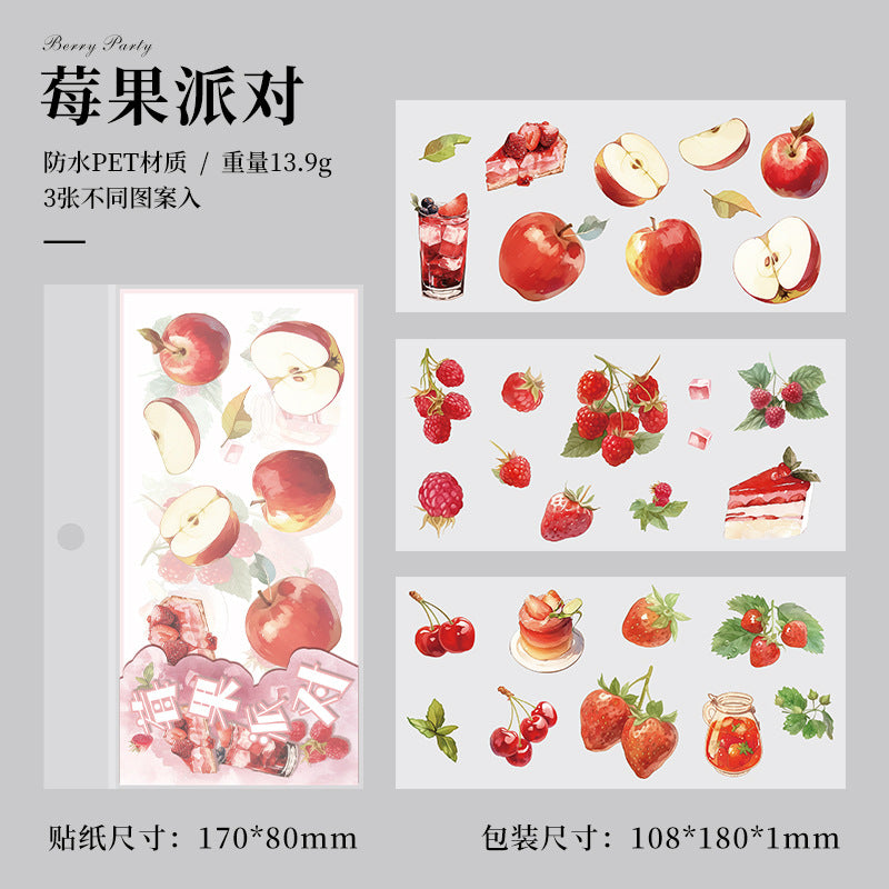 Time Notes Series PET Sticker Pack, 12 Options - ViktaShop