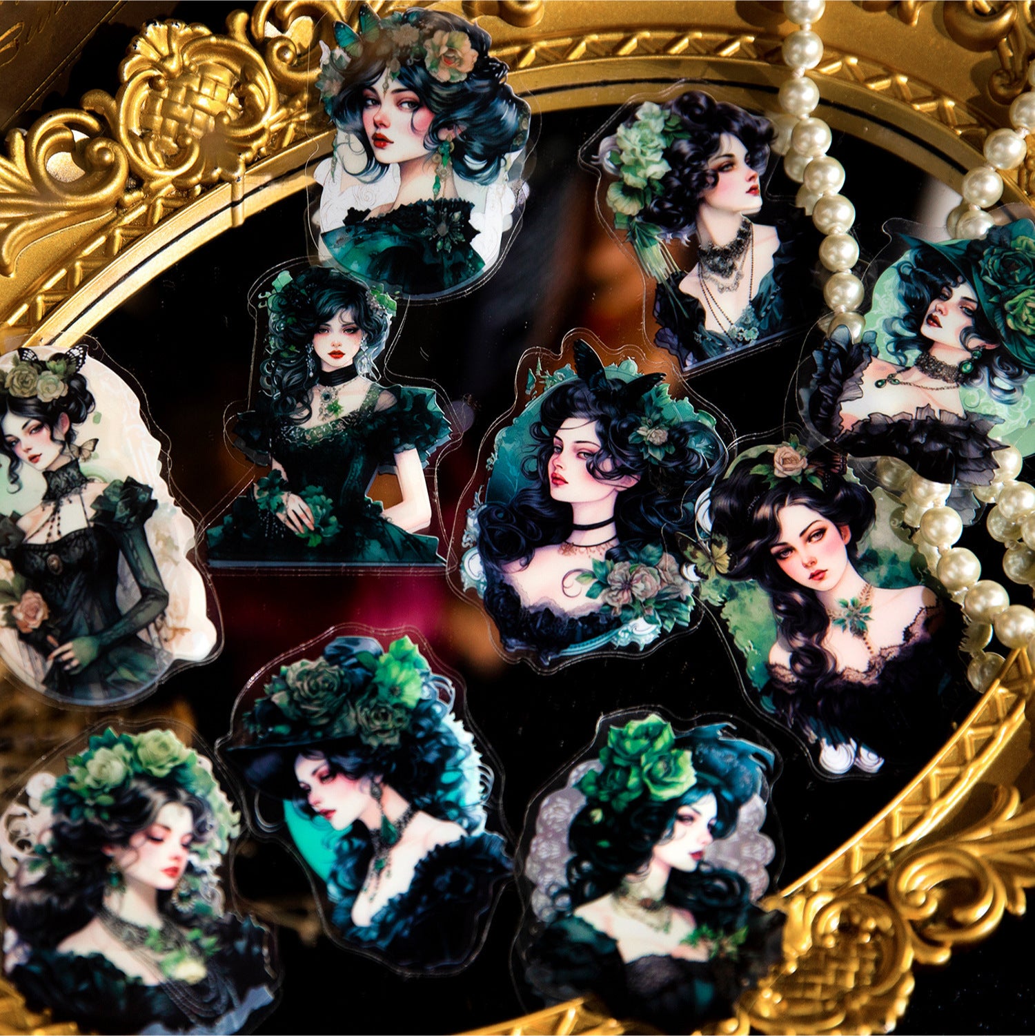 Mysterious Side Series PET Stickers, 6 Options - ViktaShop