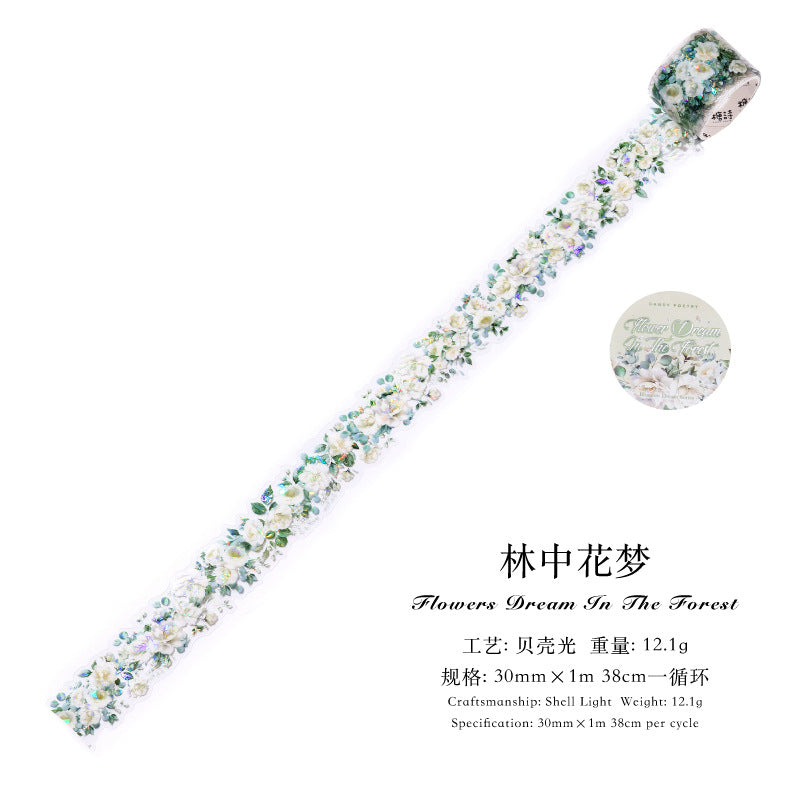 Sugar Poem Ice Crystal PET Special-Shaped Tape - ViktaShop