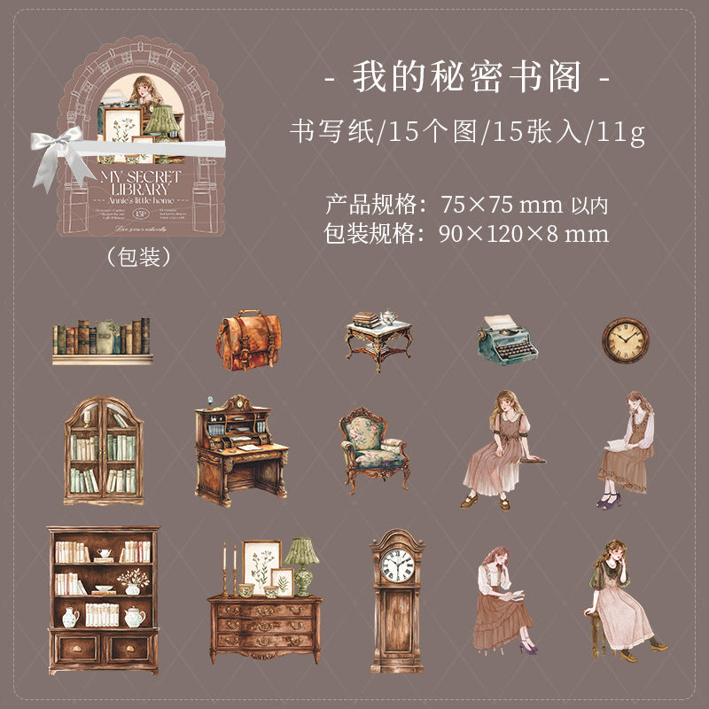 Annie’s Small Home Sticker Pack – Furniture & Landscape Hard Cards, 6 Options - ViktaShop