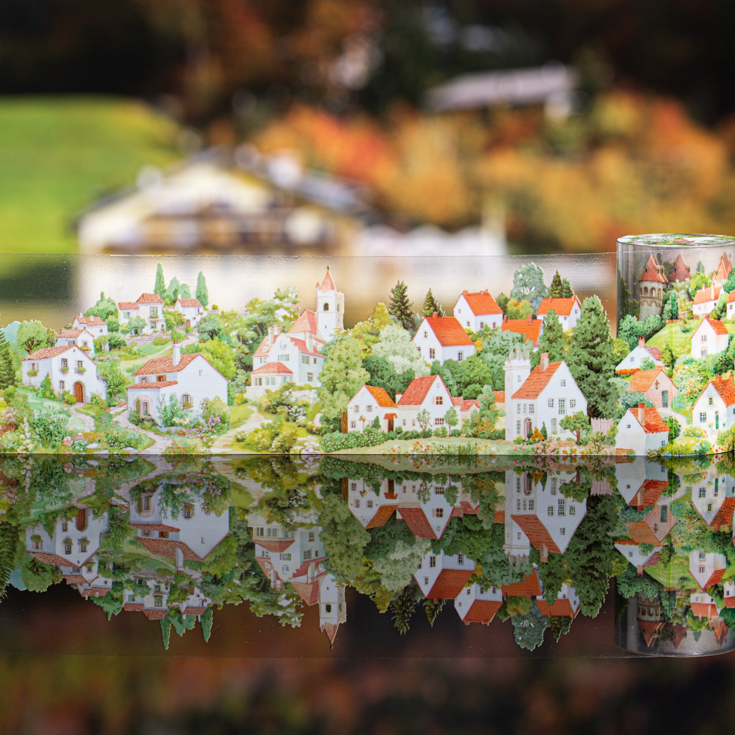 Small Village Washi Tape – Beautiful Day Series, Landscape Theme, 2m - ViktaShop