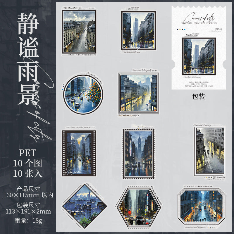 Corner Series Large - Size Landscaping Stickers - ViktaShop