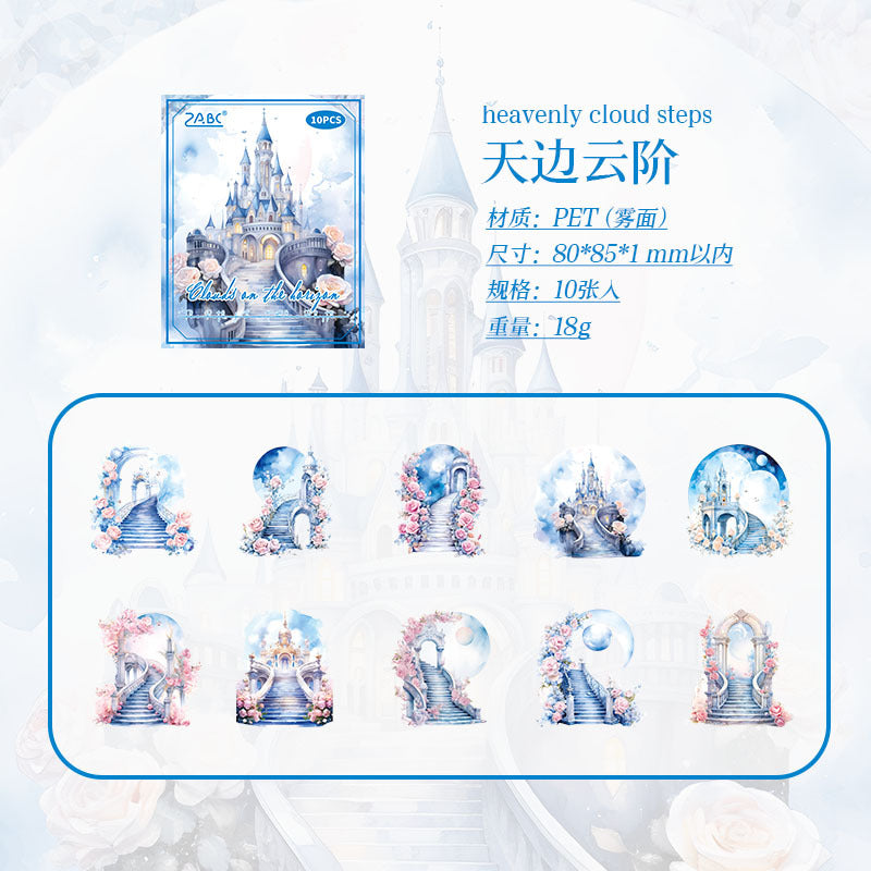 Secret Realm Waterproof PET Sticker Pack, 10 Pcs - ViktaShop