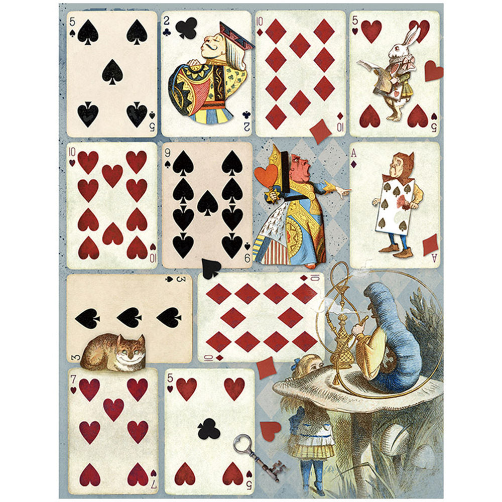 Retro Collage Paper Pack – Magic Alice European & American Style, 12 Pcs - ViktaShop