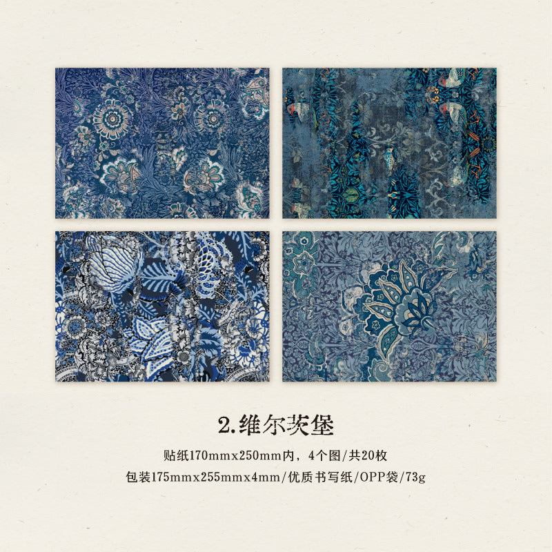 Baroque Relics Material Paper - 15 Pcs - ViktaShop