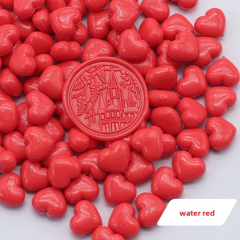 Colorful Heart-Shaped Fire Paint Wax Grain - ViktaShop