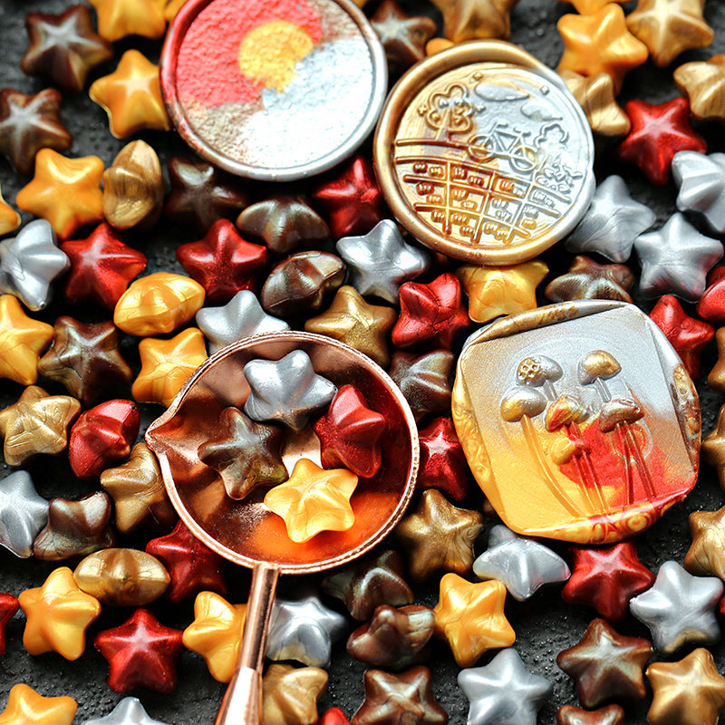 Macaron Color Star Spark Fire Paint Wax Granules Set - ViktaShop