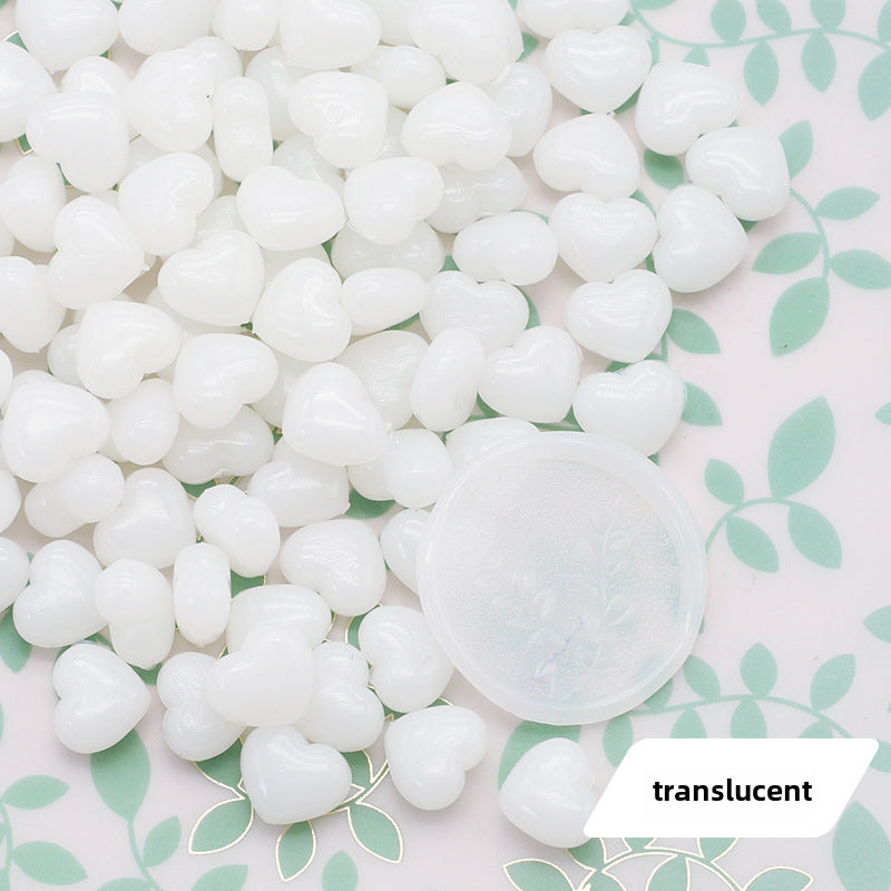 Colorful Heart-Shaped Fire Paint Wax Grain - ViktaShop