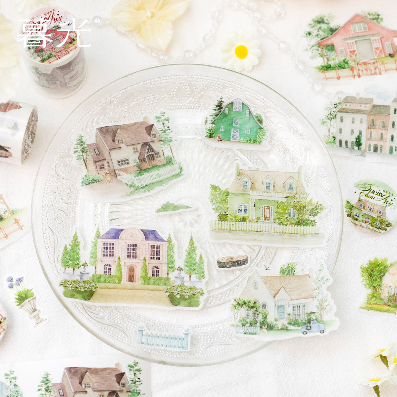 Twilight Slow Crossing Spring Light Series Washi Tape, 4 Options - ViktaShop