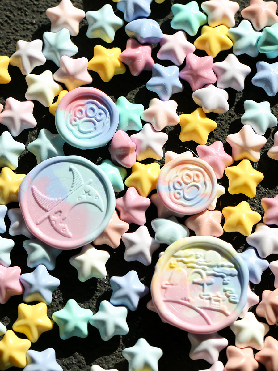 Macaron Color Star Spark Fire Paint Wax Granules Set - ViktaShop