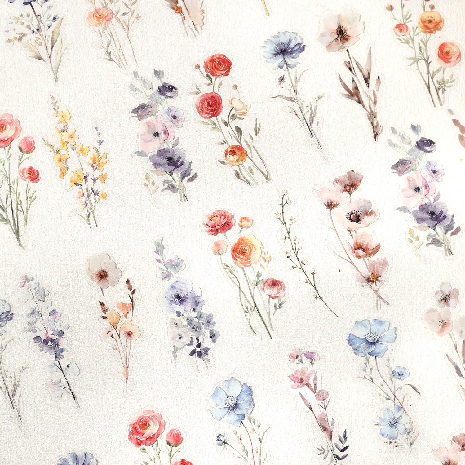 Ancient Forest PET Sticker Pack - Flowering Missing Series, 30 Pcs - ViktaShop