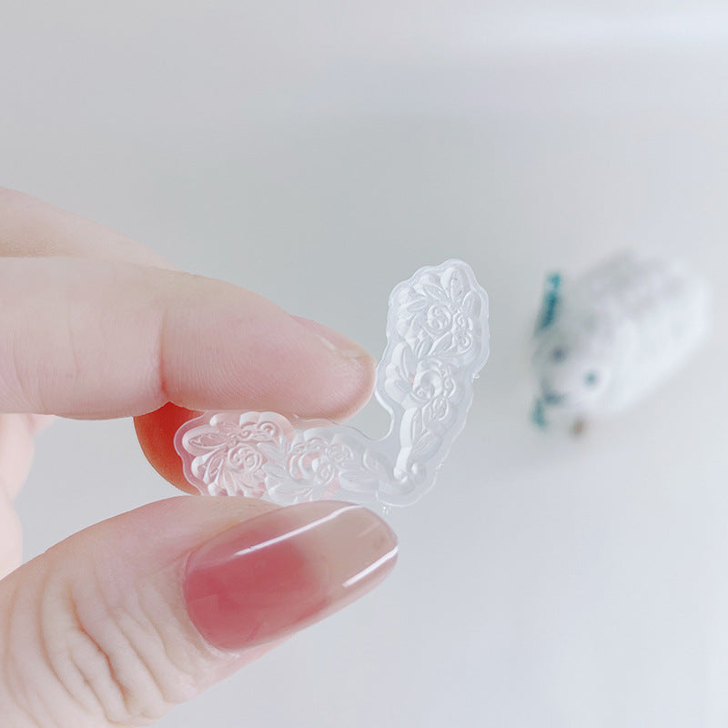 Corner Pattern Transparent Silicone Stamp – DIY PVC Decorative Seal - ViktaShop